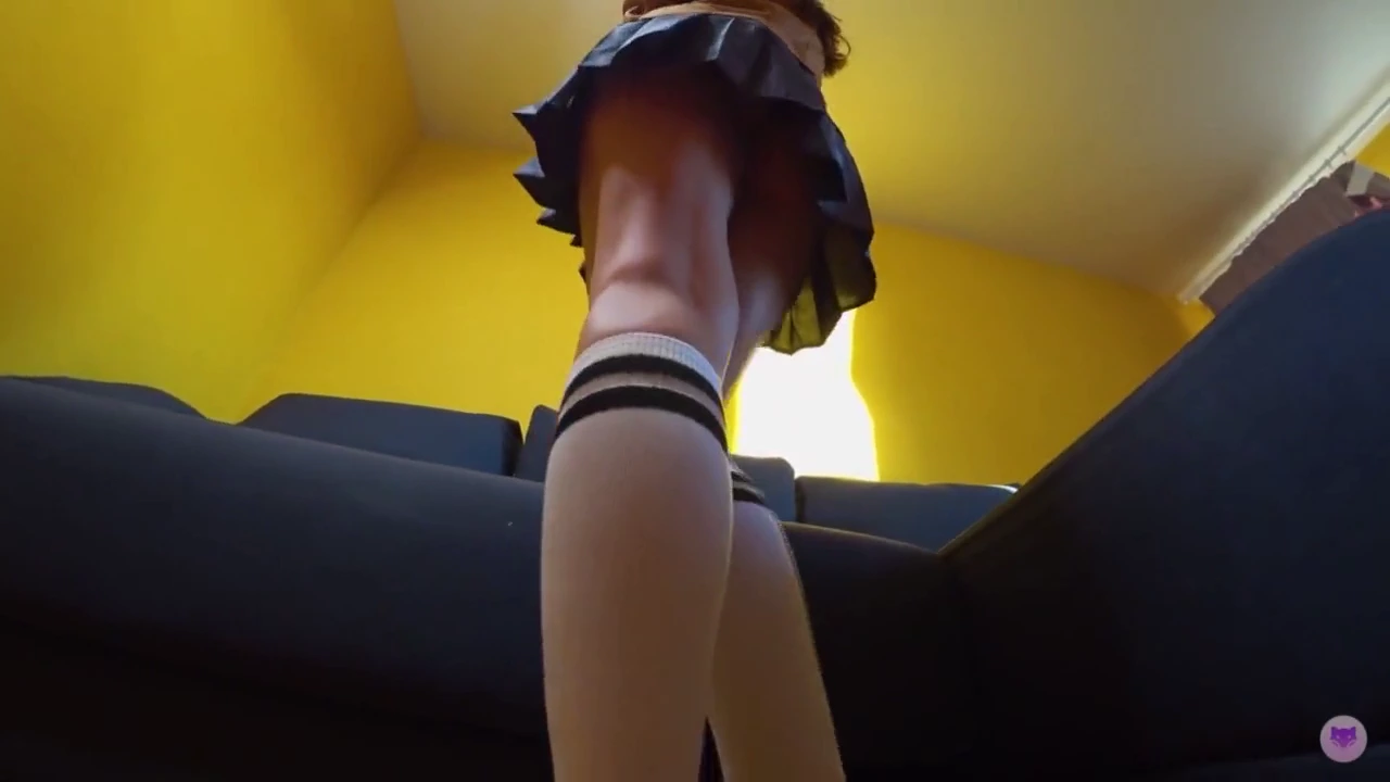 A young girl with a large buttocks is penetrated in various positions (including cowgirl and reverse rider) while dressed as an anime character for cosplay porn video
